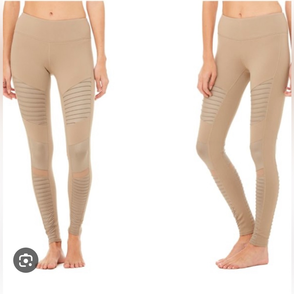 Alo High Waist Moto Legging Nude XXS